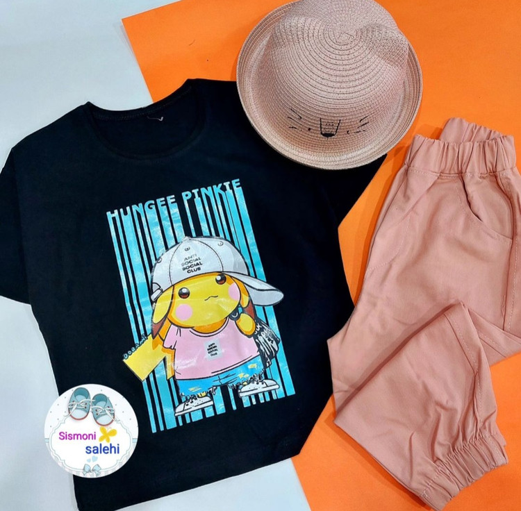 بلوز شلوارک کتان بچگانه