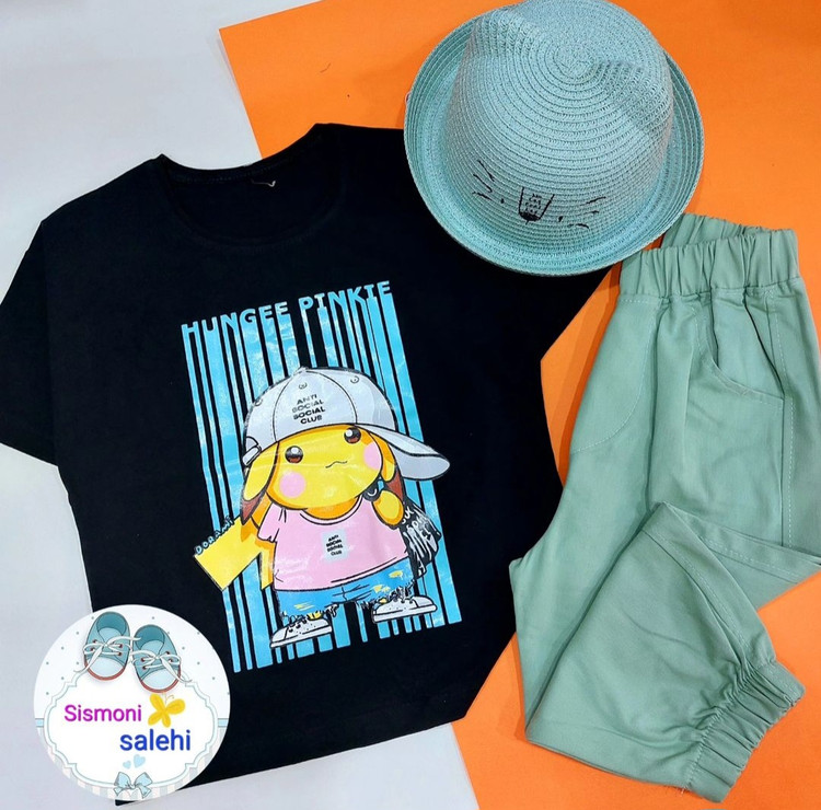 تیشرت شلوارک کتان بچگانه