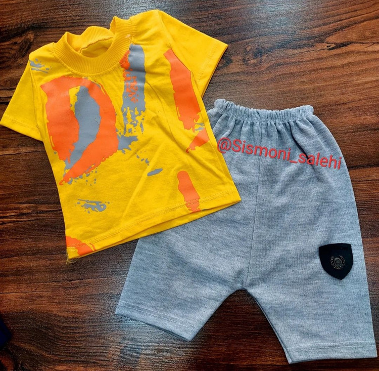 بلوز شورت نخی بچگانه