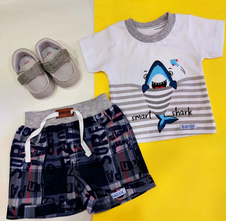 بلوز شورت نخی بچگانه