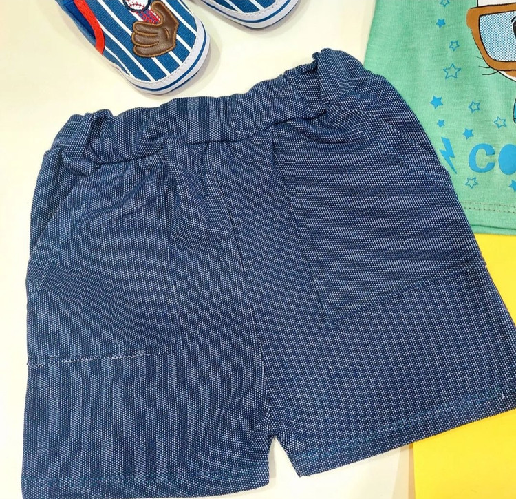 بلوز شورت نخی بچگانه