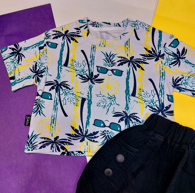 کراپ شلوارک نخی بچگانه