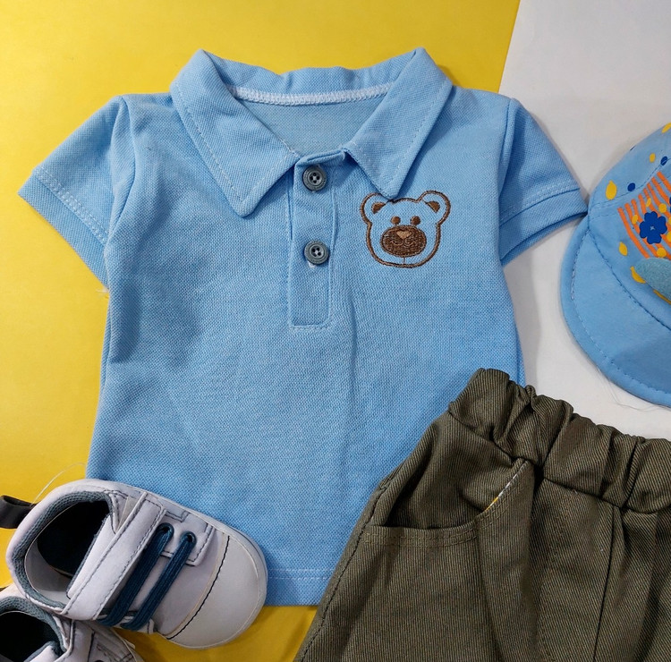 بلوز شورت کتان بچگانه