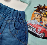 تیشرت و شورت جین بچگانه