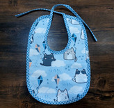 پیش بند مخمل طرحدار نوزاد