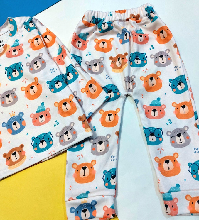 بلوز شلوار نخ پنبه بچگانه