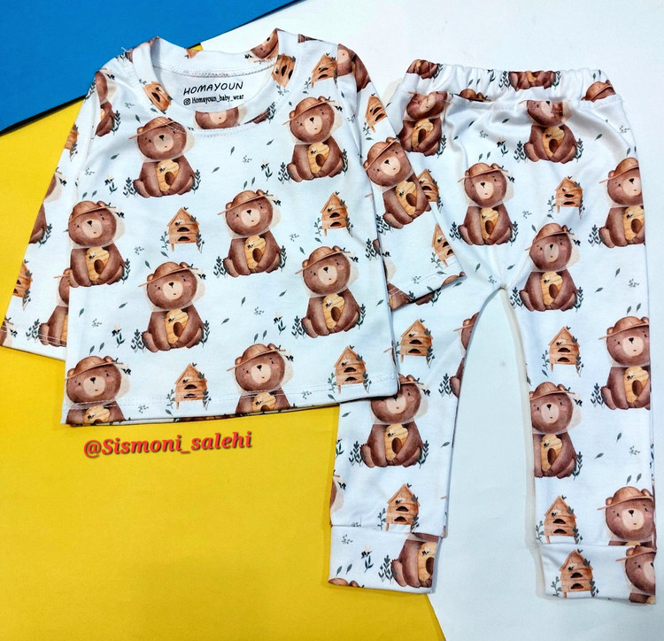 بلوز شلوار نخ پنبه بچگانه