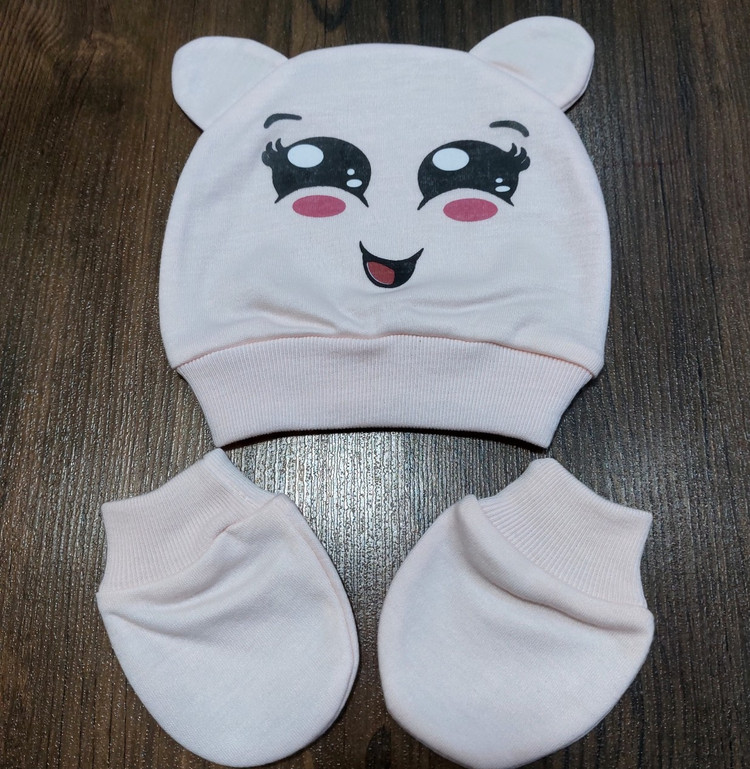 ست کلاه و دستکش نوزاد