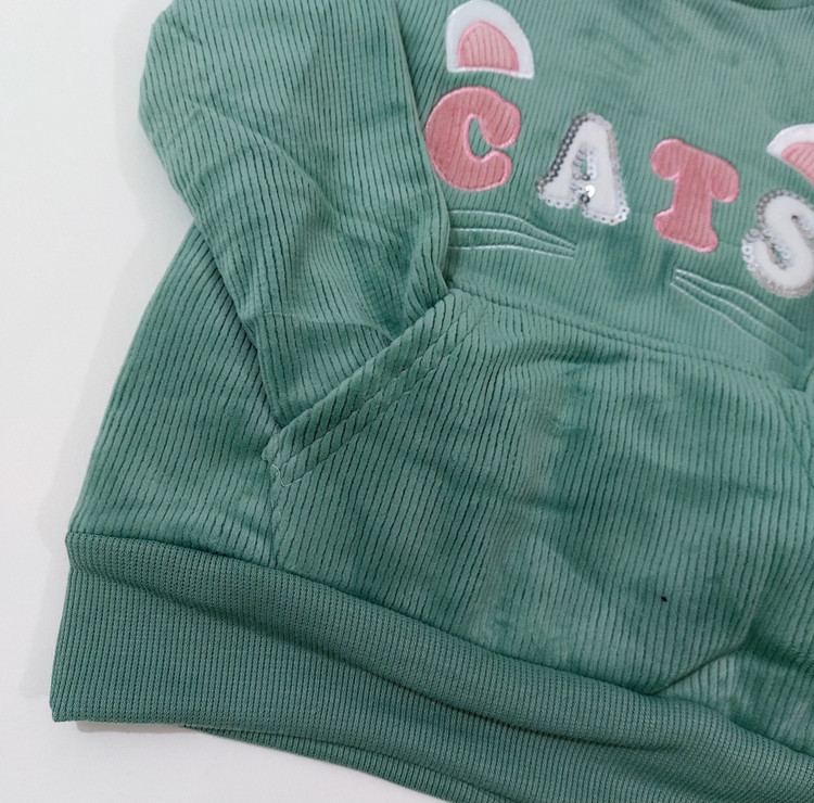 هودی مخمل کبریتی کلاهدار