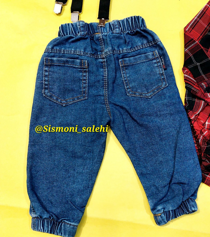 شلوار چین آبی بچگانه