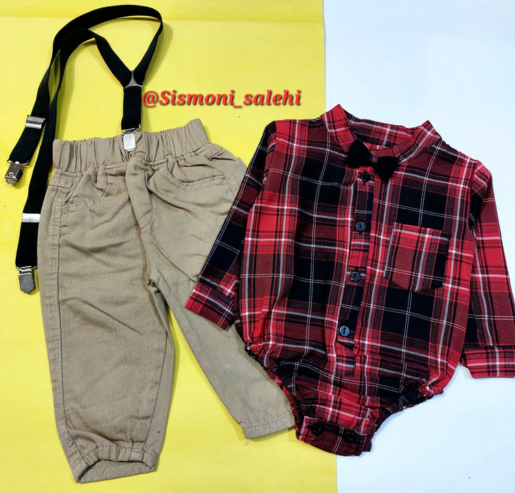 ست بادی و شلوار و ساس بند بچگانه