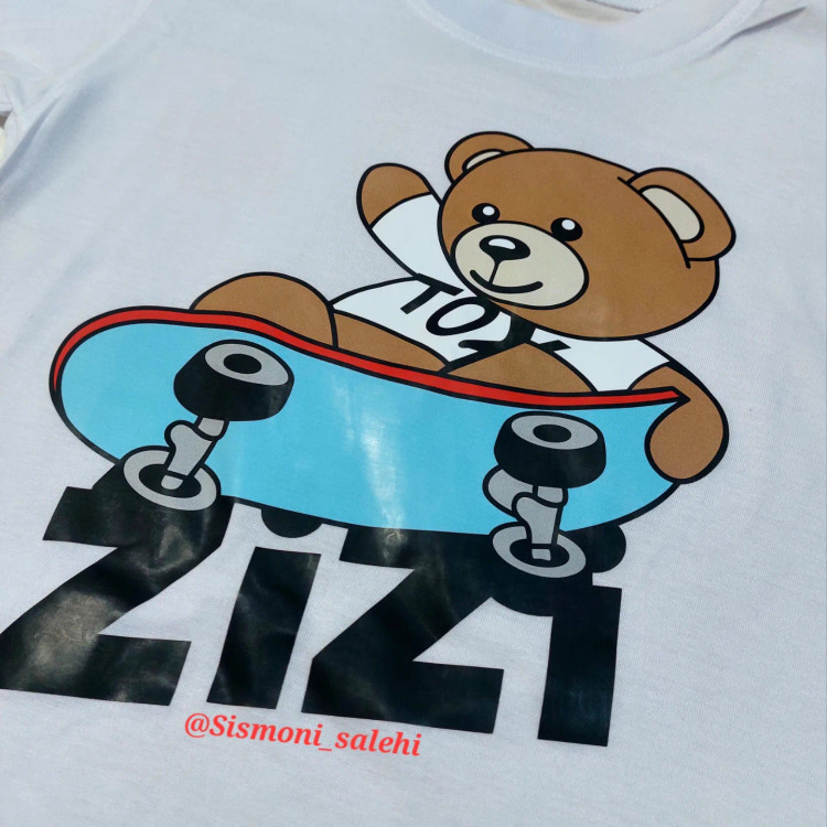 تی شرت سفید چاپ زول