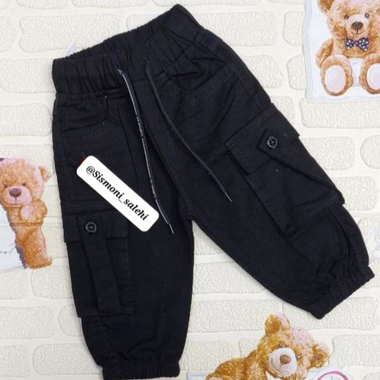 شلوار کتان مشکی بچگانه
