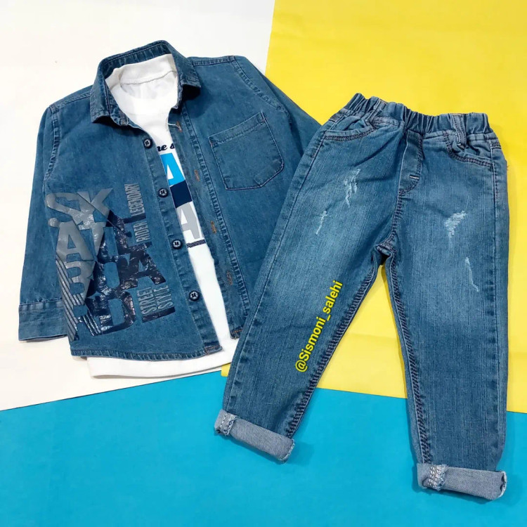 ۳ تکه جین بچگانه