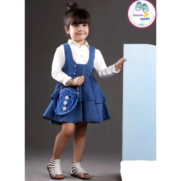 شومیز سفید سارافون جین و کیف