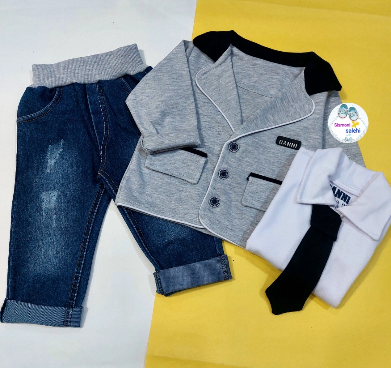 ست ۴ تکه کت و شلوار بچگانه