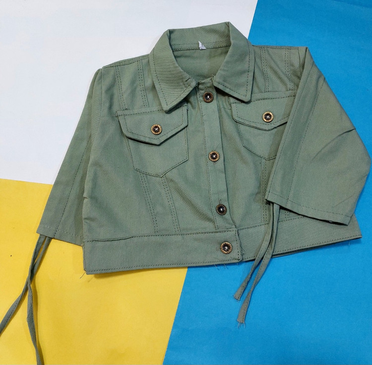 کت کتان دخترانه