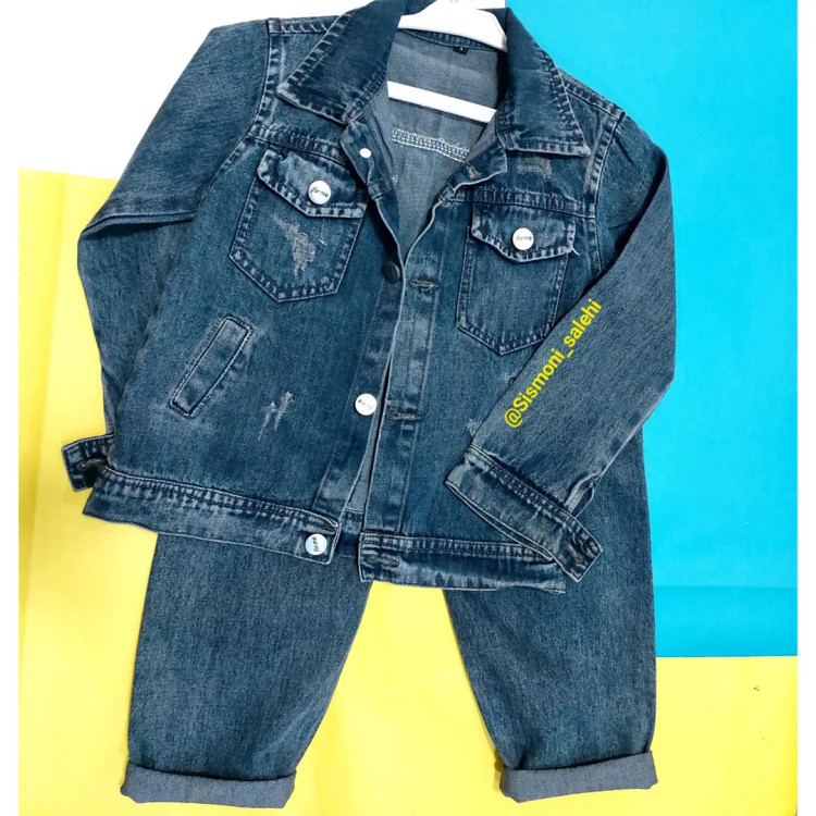 ست کت و شلوار جین بچگانه
