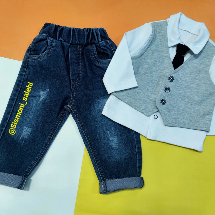 ست ژیله و شلوار مجلسی بچگانه