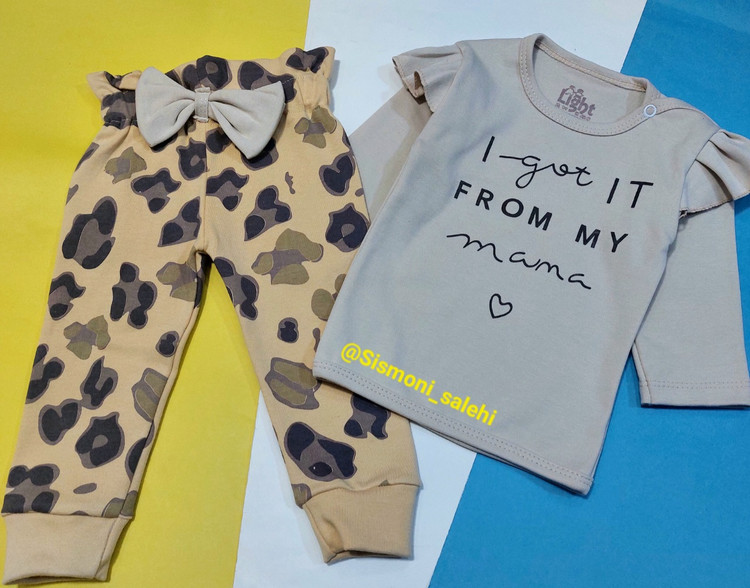 بلوز شلوار نخ پنبه بچگانه