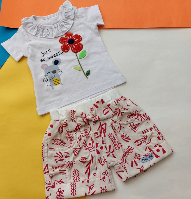 ارسال فوری بلوز شورت دخترانه