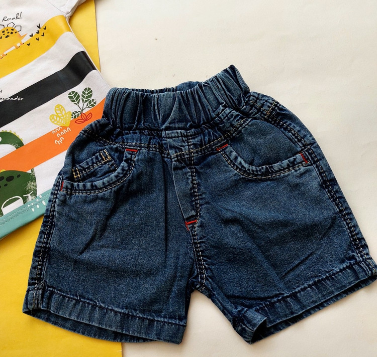 بلوز شورت جین پسرانه