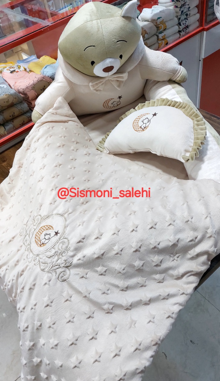 سرویس لحاف و تشک و بالش مخمل خرس