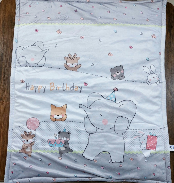 لحاف مخمل میکرو نوزاد با طرح فیل