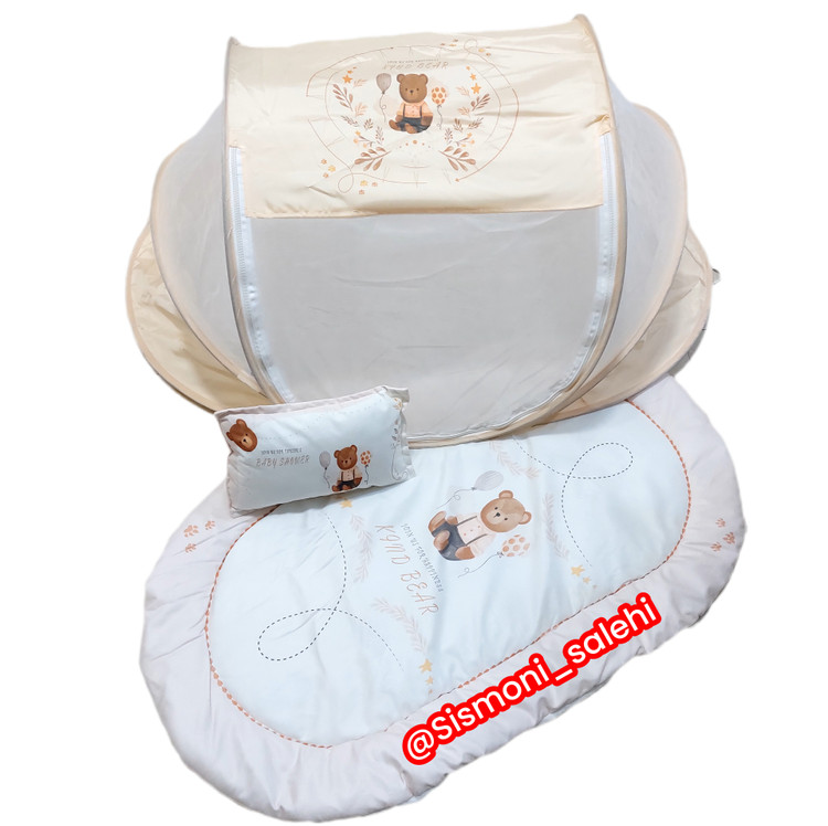 خرید پشه بند کمپی نوزاد همراه با بالشت و تشک با پایین ترین قیمت
