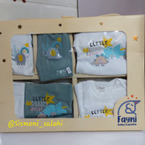 خرید سرویس 19 تکه نخ پنبه لباس نوزاد با قیمت مناسب