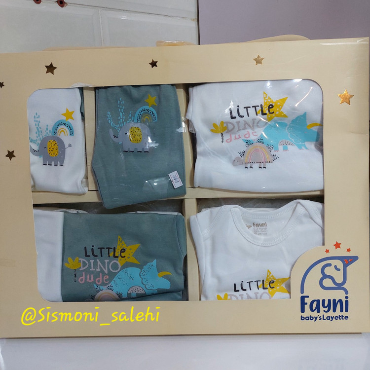 خرید سرویس 19 تکه نخ پنبه لباس نوزاد با قیمت مناسب