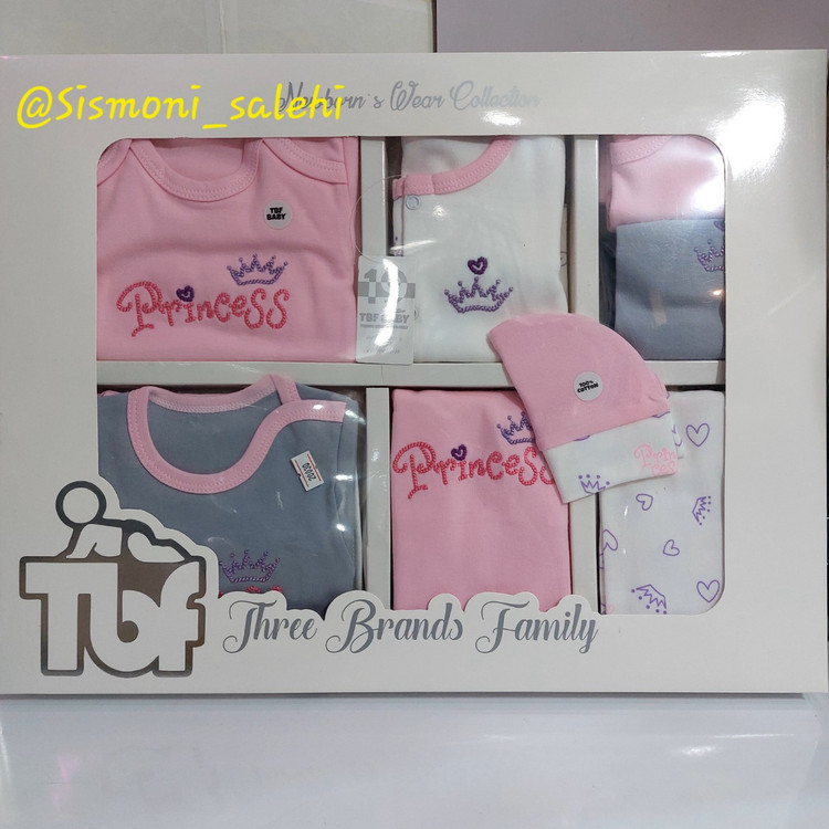 ست 19 تکه لباس نخ پنبه نوزادی