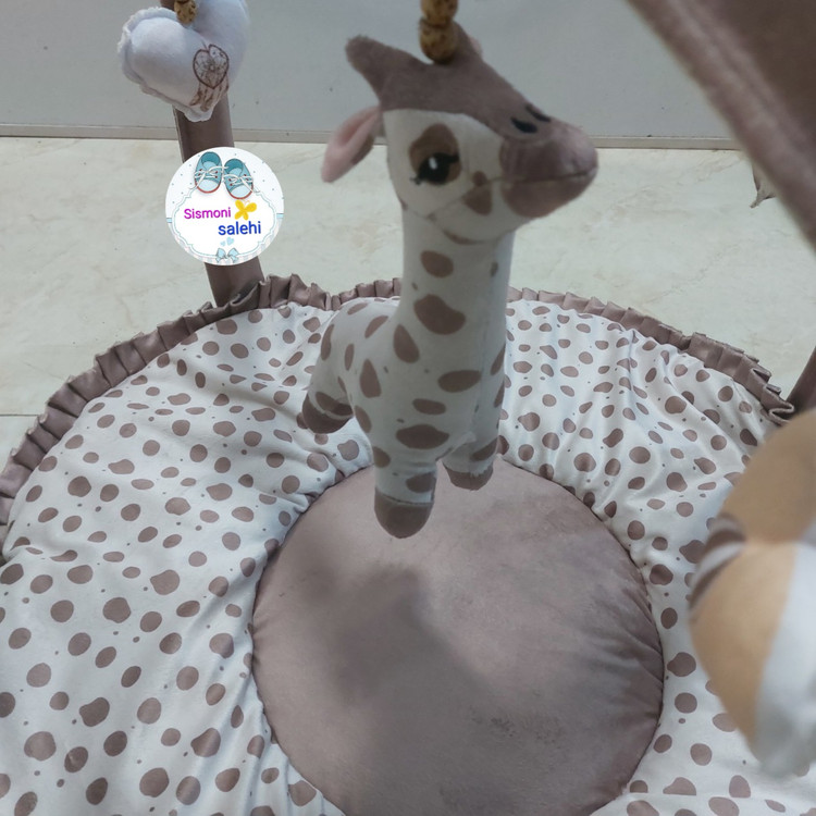 تشک بازی مخمل زرافه خال خال