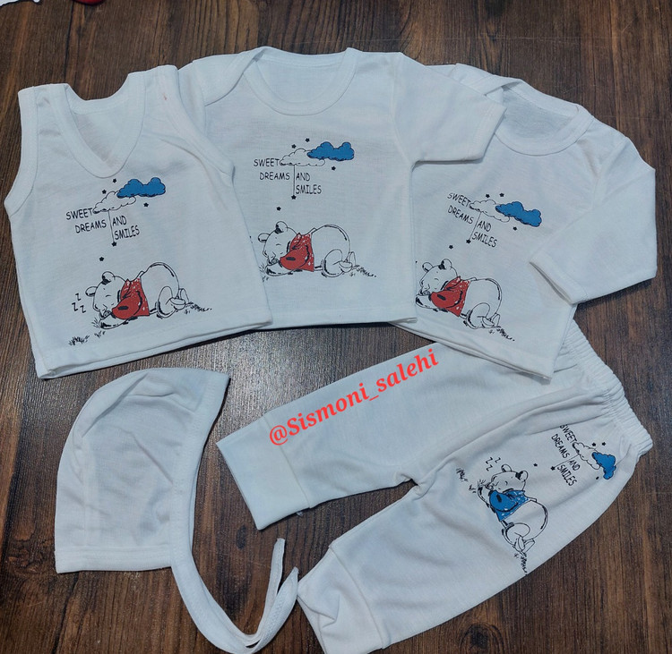 خرید سرویس ۵ تکه لباس نوزادی ارزانتر از همه جا