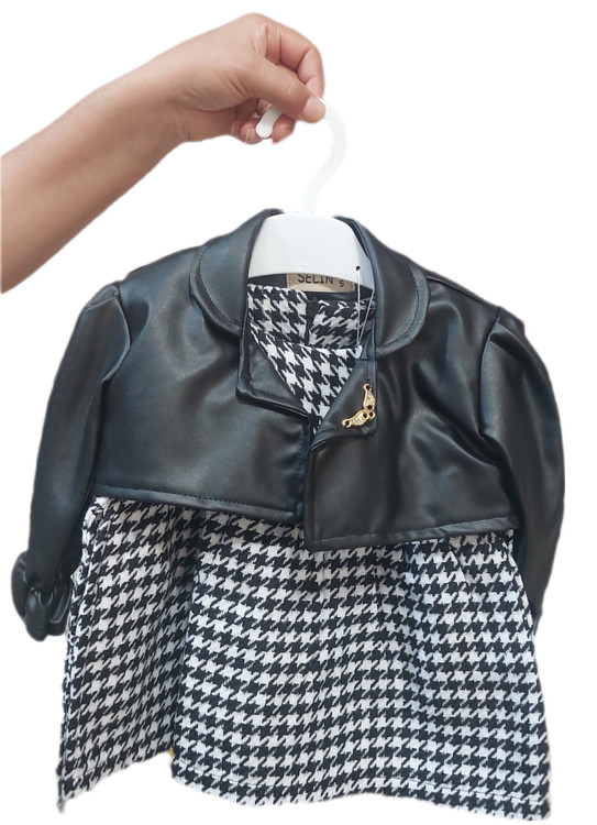 سارافون همراه با کت چرم