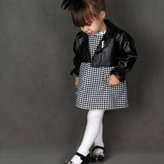 سارافون همراه با کت چرم