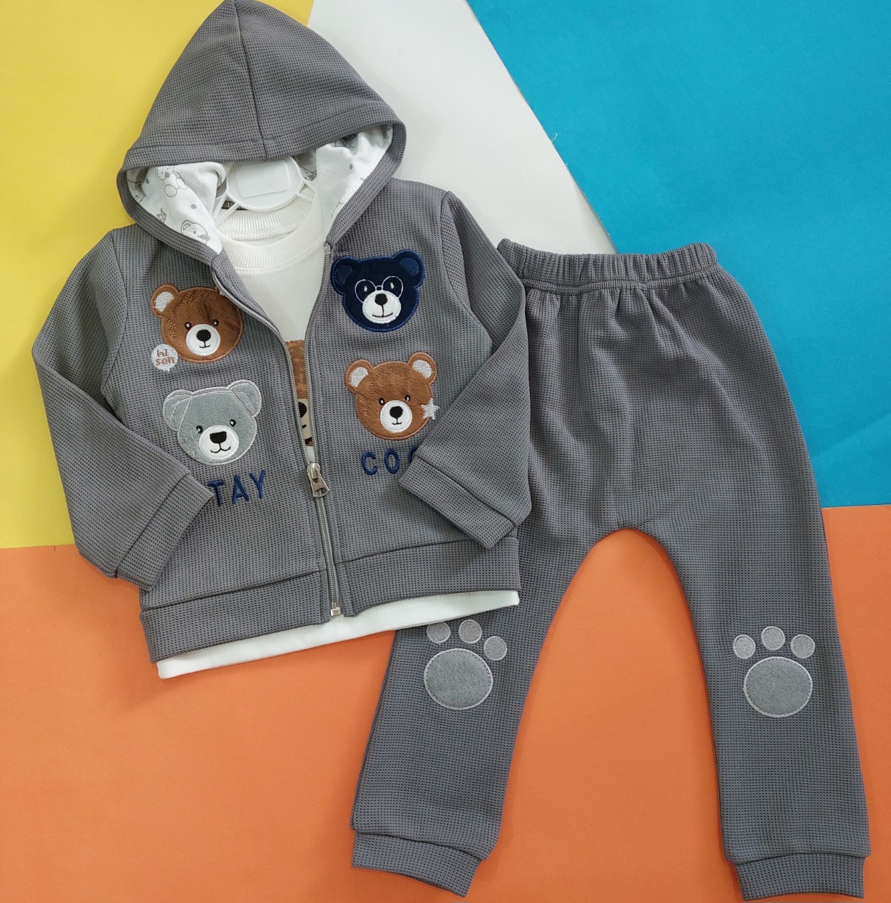 ۳ تکه بلوز و شلوار بچگانه