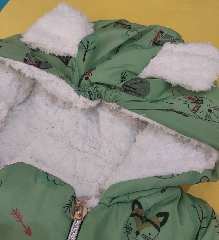 کاپشن سرهمی کلاهدار