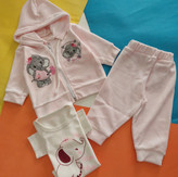 ارسال فوری ۳ تکه مخمل بچگانه