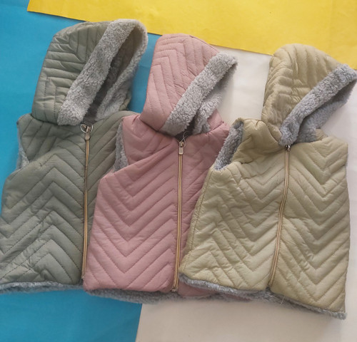 خرید پافر بچگانه کلاه دار داخل پشمی ارزانتر از همه جا