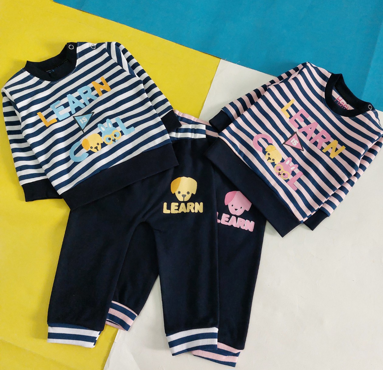 خرید بلوز شلوار راه راه پنبه بچگانه ارزانتر از همه جا