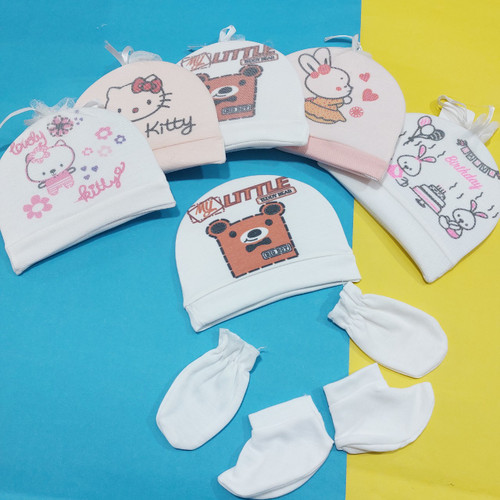 ست جوراب و کلاه و دستکش نوزاد ارزانتر از همه جا