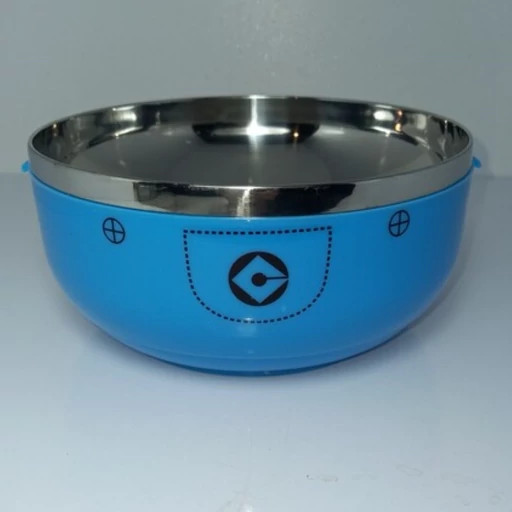 ظرف گرم نگه دارنده غذای دو طبقه ،لانچ باکس کودک داخل استیل،ظرف غذای مدرسه ای، ظروف کودک قفل دار