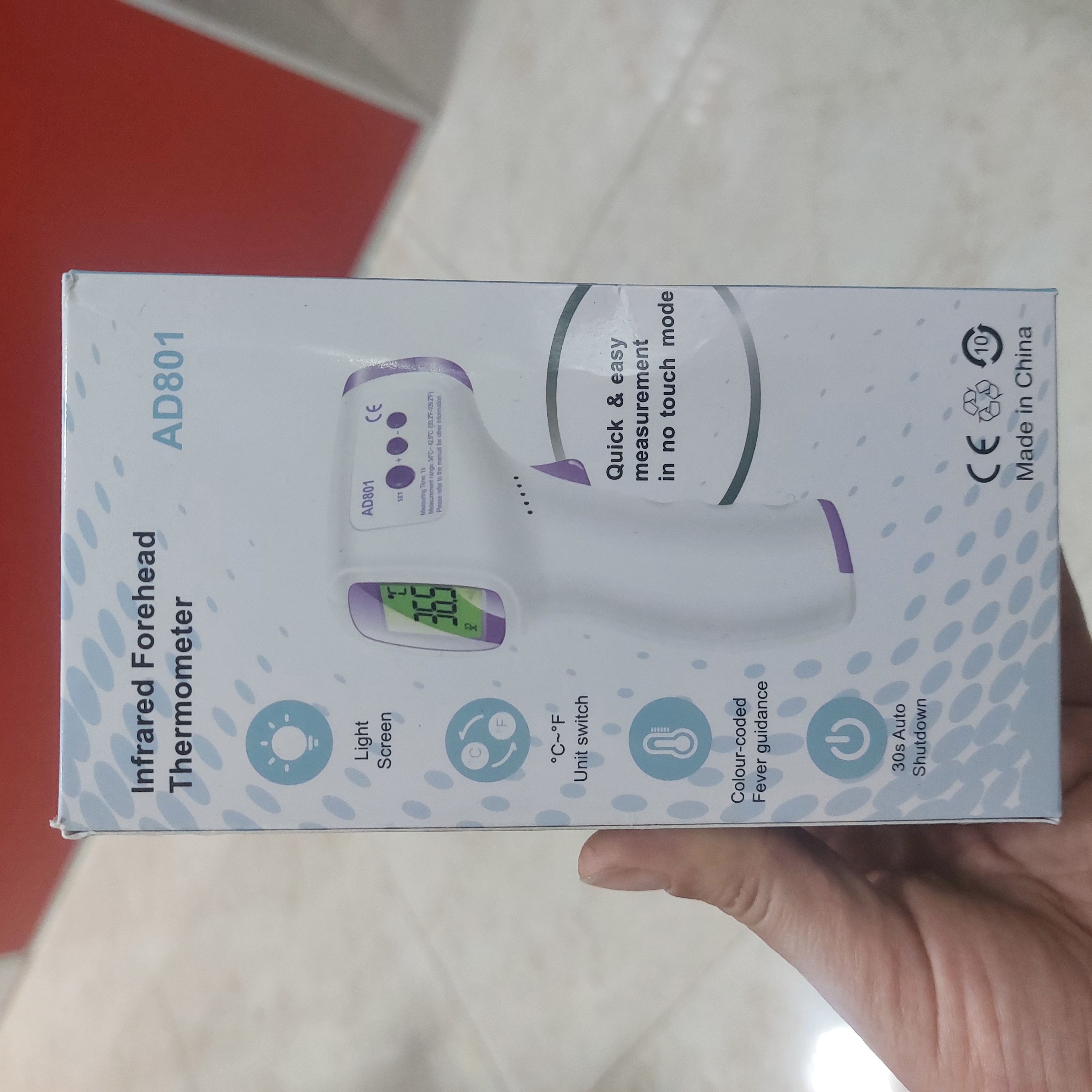تب سنج لیزری مدل تفنگی AD801